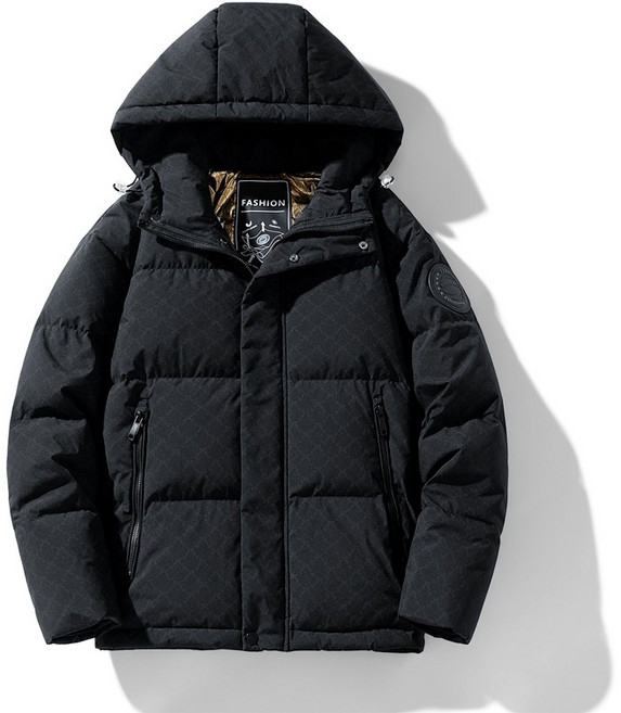 스타일닥터 겨울 남여공용 도톰한 기모 오리털 캐주얼 후드 오리털 패딩