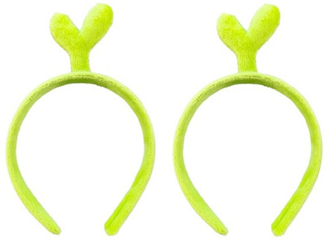 헤일리마켓 1+1 새싹 머리띠 귀여운 애벌레 캐릭터 장식 생일 파티 소품 놀이동산