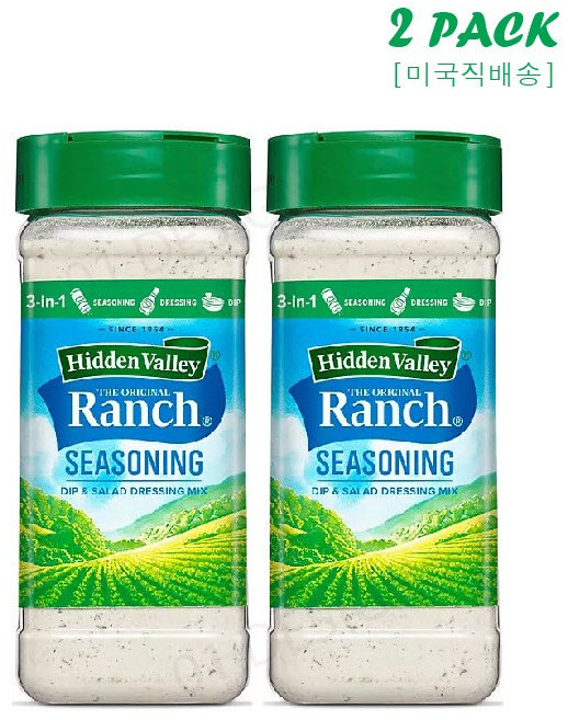 [미국직배송]히든밸리 오리지널 랜치 믹스 파우더 Hidden Valley Original Ranch Salad Dressing and Seasoning Mix (16 oz.), 2개, 453g
