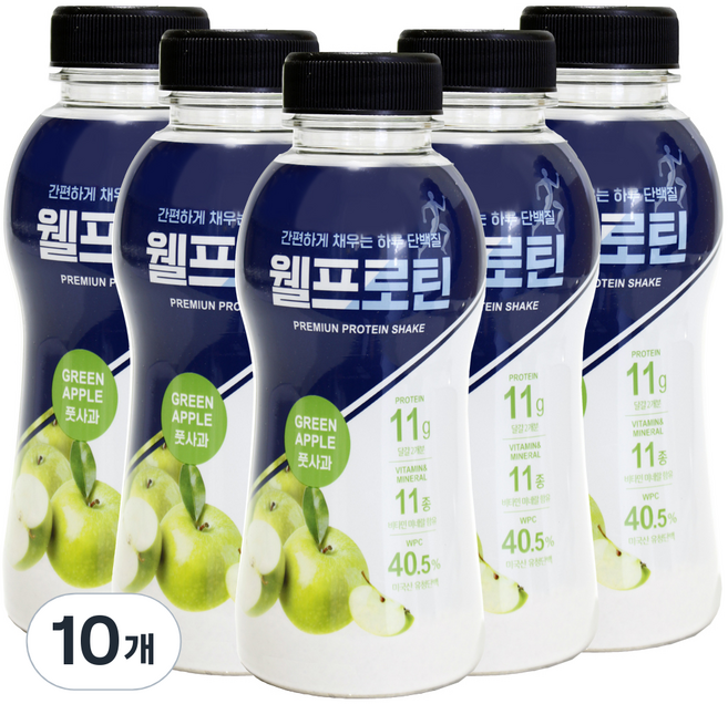 웰프로틴 풋사과 선식가루, 10개, 40g