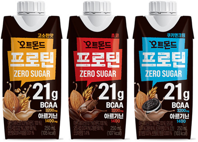 오트몬드 프로틴 각6개씩 고소한맛 초코 쿠키앤크림 250ml