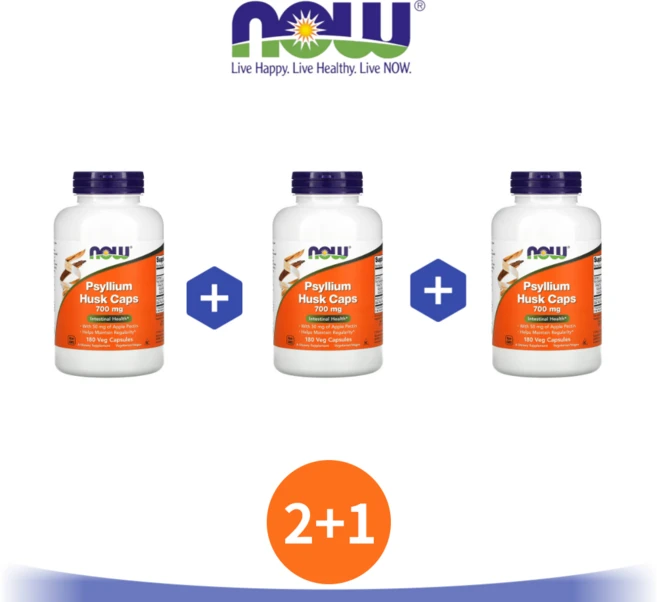 2+1 나우푸드 차전자피 700mg 180캡슐 실리엄 허스크 차전차 차전차피 차전자, 180정, 3개 - 쿠팡