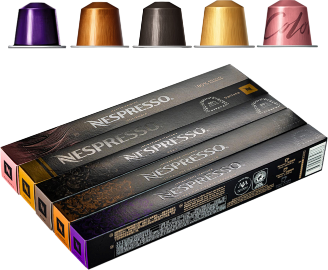 네스프레소 정품 캡슐 판매량 높은 베스트 5종 세트, 10개입