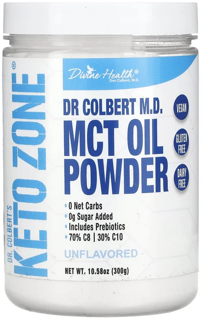 절실히 몸관리가필요한시기 Divine Health 닥터 콜베르 케토 존 MCT 오일 분말 무맛 300g(10.58oz) 프리미엄할인상품입니다, DivineHealth닥터콜베르케토존MCT오일분말무맛3, 1, 300g - 쿠팡
