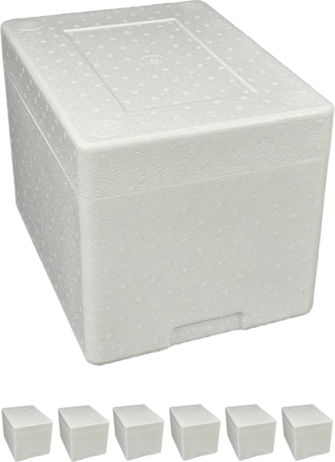 [묶음판매(6EA)]10KG박스 스치로폴/스티로폼/아이스박스/택배박스 넥스팩 공장직영, 6개, 흰색