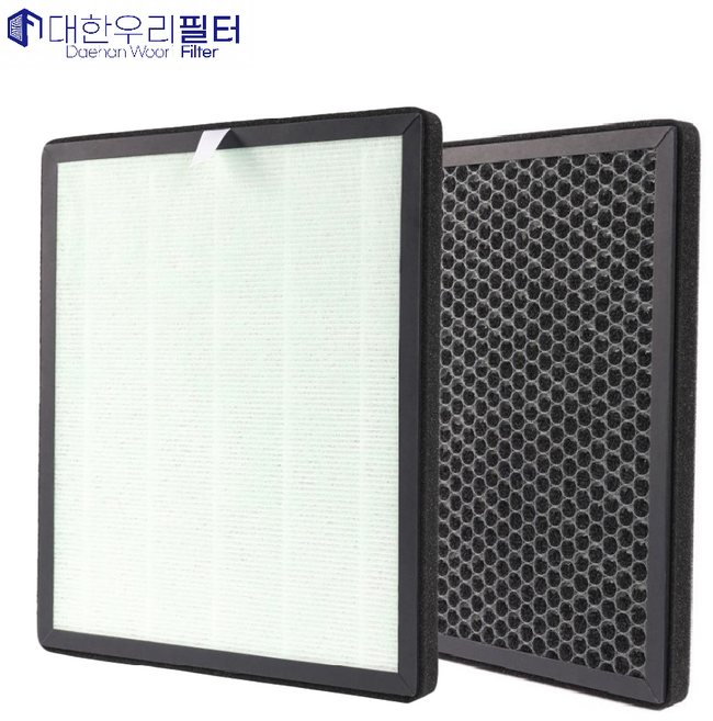 대한우리필터 롯데 파인 베르만 구스터 홈에이드 공기청정기 호환용 필터, 1개, 헤파+탈취 일체형
