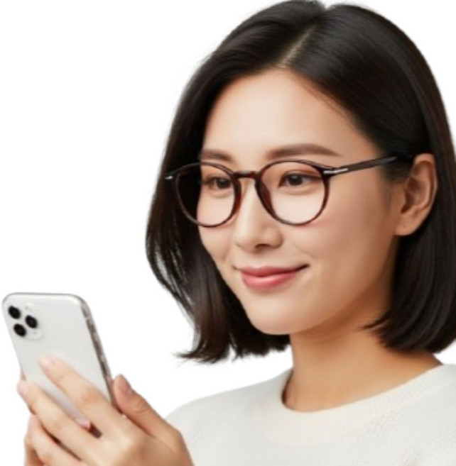 휴대용 안경테 블루라이트 차단 50대 60대 안경 세트