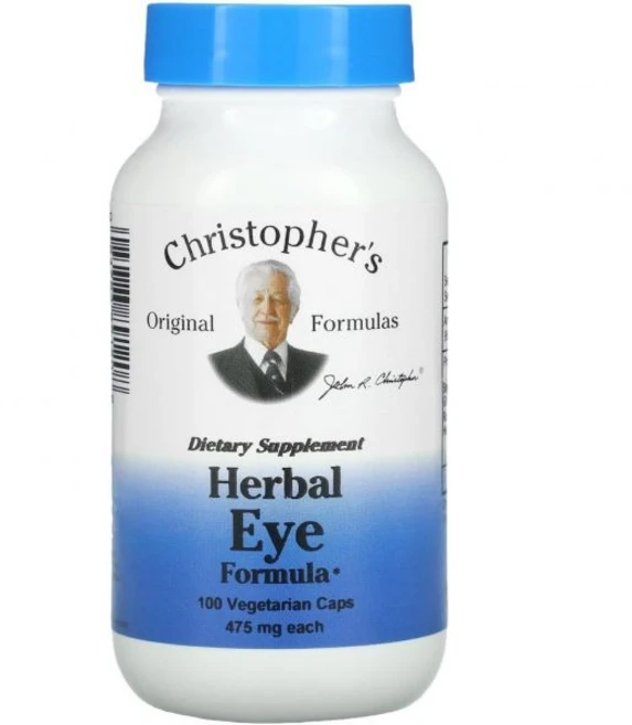 Christopher's Original Formulas Herbal Eye Formula - Eye Vitamins for Sight Care - Natural Eye Sup, 1개, 100정 - 쿠팡