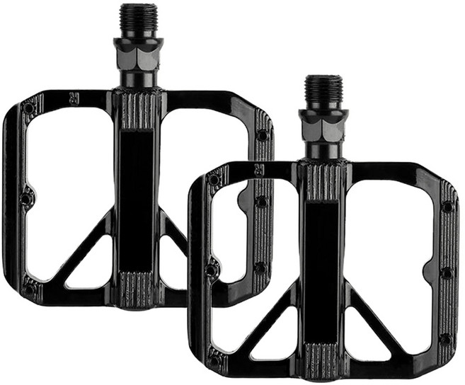 원폴뎀 290g 경량 자전거 알루미늄 페달, 블랙