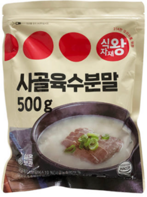 식자재왕 사골육수 분말 조미료, 1개, 500g
