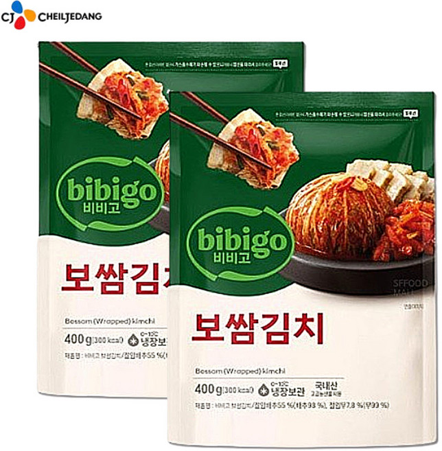 비비고 보쌈김치, 400g, 2개