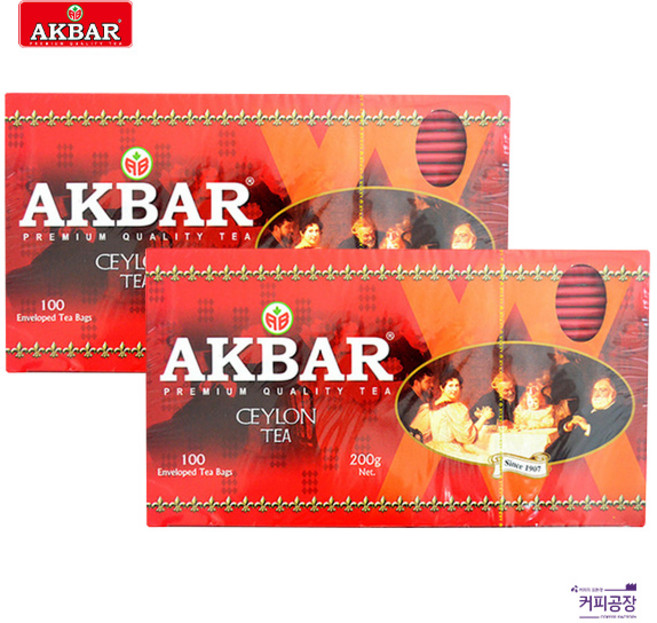 아크바 실론티 홍차, 2g, 100개입, 2개