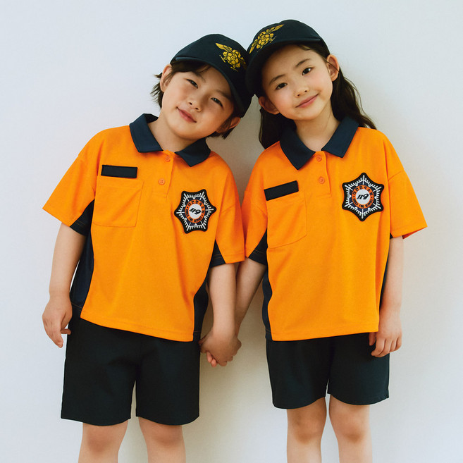 [꼼마제이] 여름 소방관 세트 유아 상하복 할로윈 코스튬 역할놀이