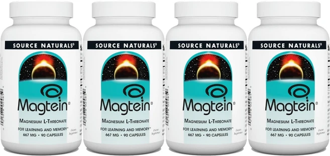 Source Naturals 소스내추럴스 마그테인 667mg 캡슐, 90정, 4개 - 쿠팡