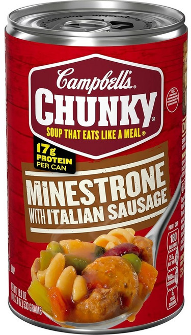 캠벨 미네스트로네 수프 (이탈리안 소시지), 533g, 1개