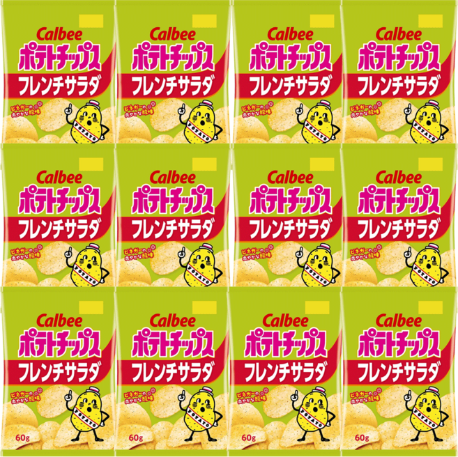 가루비 프렌치 샐러드 감자칩 55g x12봉, 12개