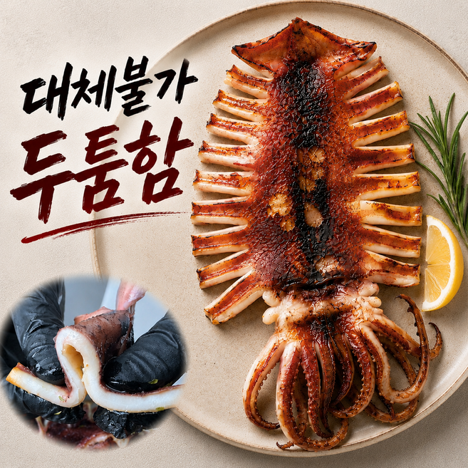 [산지직송] 국내산 반건조 오징어 피데기 특대/대/중/소, 1박스, 5미 400g 소