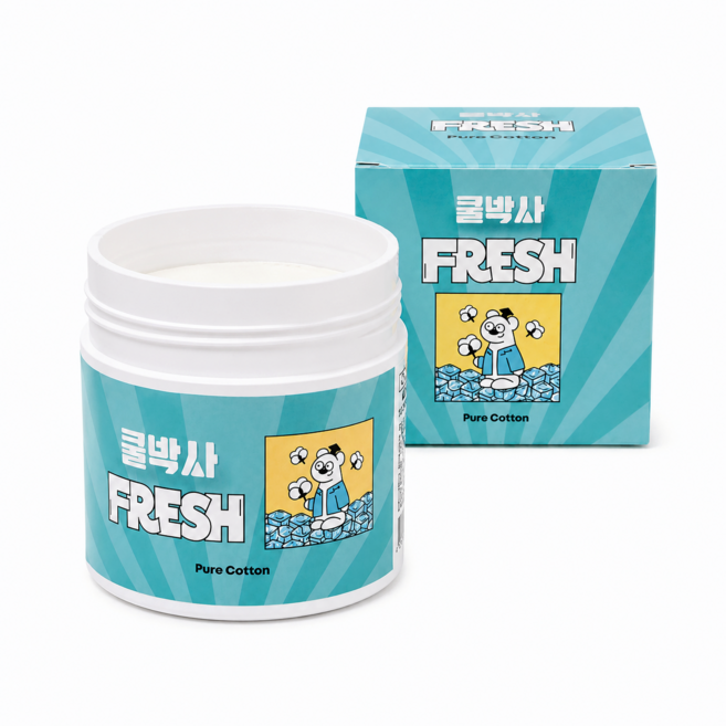 7위 - 쿨박사 FRESH 고체 탈취제 실내 홀애비 화장실 냄새 악취제거 퓨어코튼, 1개, 300g