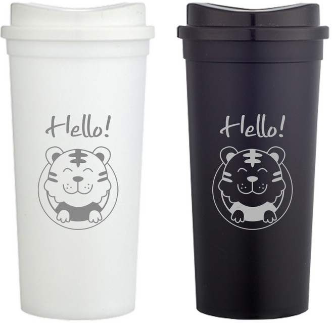 스텐텀블러 종합 기념품 답례품 졸업 입학 체육대회 운동회 개업 집들이 선물, 호랑이리유저블보틀텀블러, 1개, 500ml