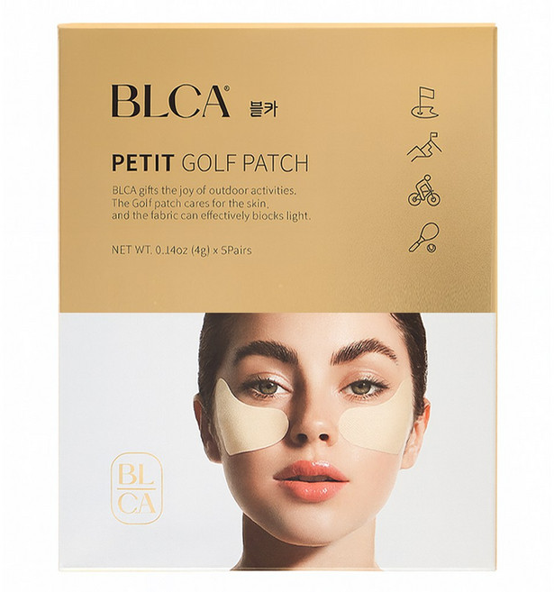 블카 쁘띠 자외선 차단 골프패치, 1세트, 5개입