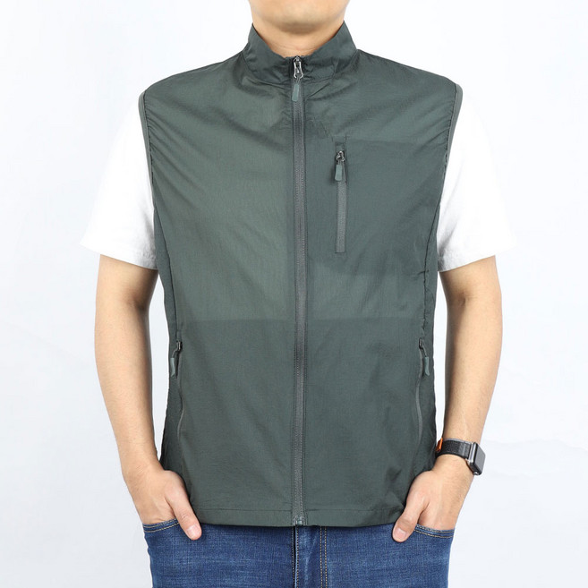 남성조끼 봄 여름 베스트 나일론 스판조끼