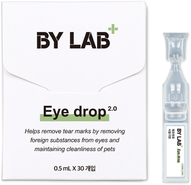 바이랩 강아지 눈물자국 냄새 눈꼽 제거 아이드롭 20p, 20ml, 1개