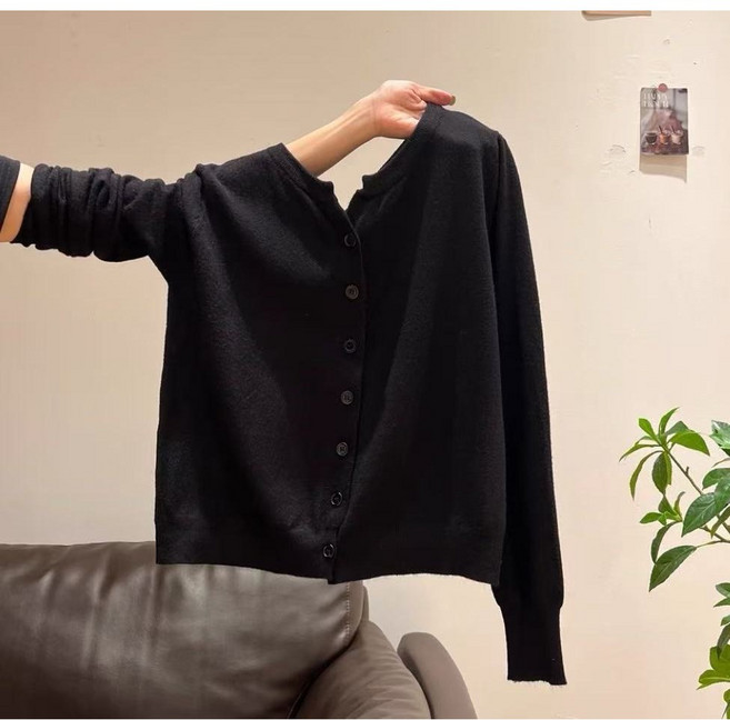 Siluno 심플 베이직 니트 가디건 6컬러