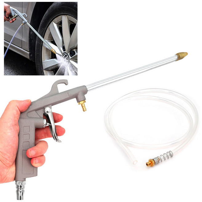 아이베란다 콤프레샤 건 에어건 물주입 세척 가능, 그레이 (직선헤드), 1개