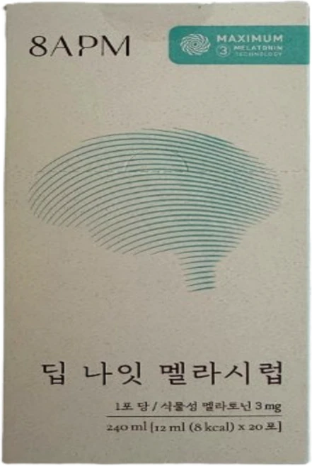 딥 나잇 멜라시럽 액상 개별스틱 DEEP NIGHT MELA SYRUP 8APM 이지컷 비타민c1포증정, 20개, 12ml - 쿠팡