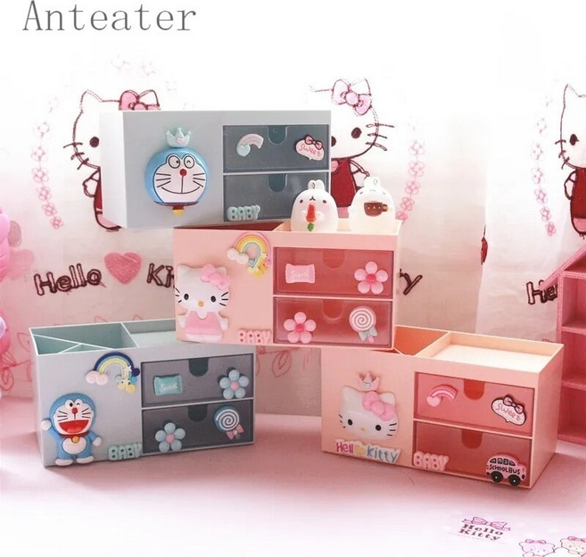 [Anteater]캐릭터 거치대 화장품 서랍형 수납함 필통 nb5 68130, 상품 08, 색상G - 100개 남음