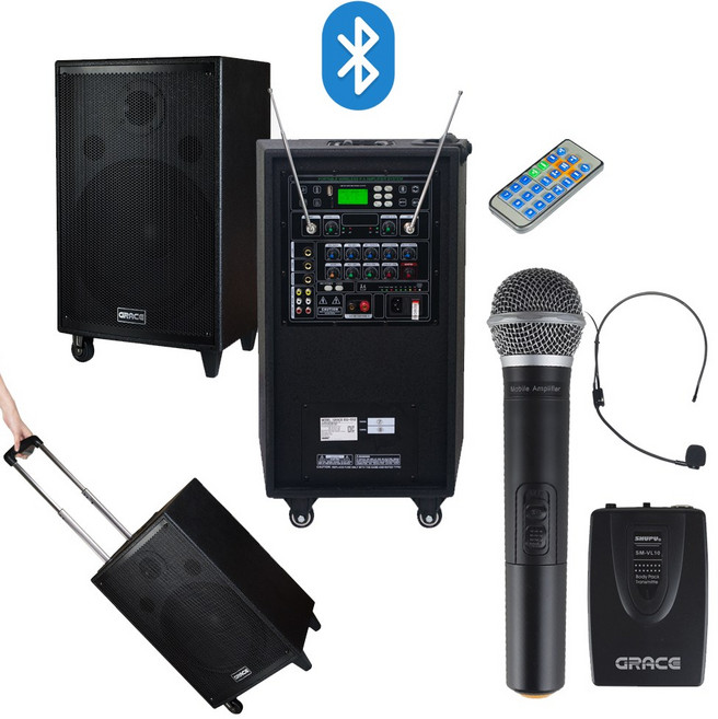 그레이스 EG-615 충전식 선거용 스피커 이동식 앰프, 헤드셋2