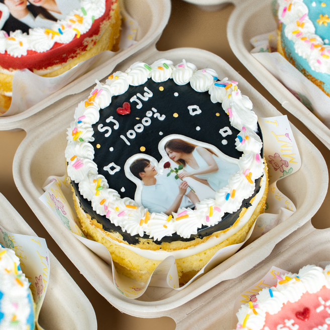 (평일 낮 12시전 주문 오늘출발) 케익팩토리 미니 블랙스냅포토, 1개, 240g