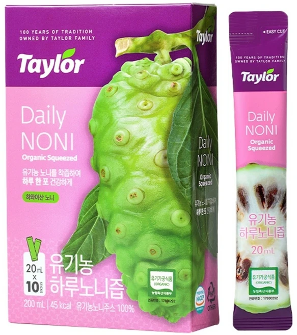 테일러 유기농 인증 하루노니즙, 10개, 20ml - 쿠팡