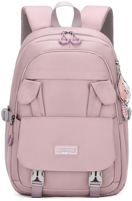BAIJIAWEI 紫色兒童書包 護脊設計 防潑水耐磨 小學生後背包