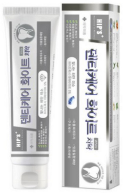 힙스 덴티케어 화이트 치약, 1개