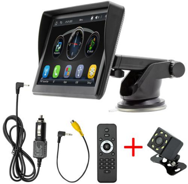 범용 7 인치 자동차 라디오 비디오 플레이어 무선 Apple CarPlay 안드로이드 자동차 터치 스크린 BMW Volkswagen KIA에 적합