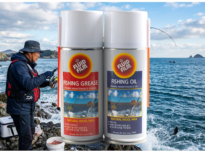 플루이드필름 양털유 낚시전용 방청윤활제 FG-200 FO-200 구리스 오일 릴낚시대관리, 1개, 200ml