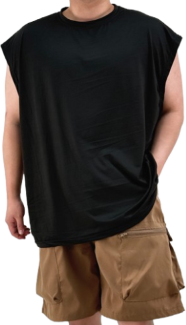 [2XL-5XL] 비크네 빅사이즈 민소매 오버핏 무지 나시