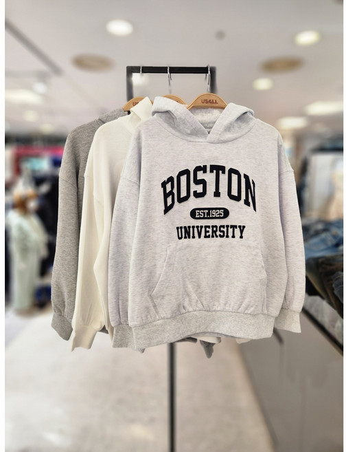 유솔 주니어 동아쇼핑점 "2026년 봄 신상품" 아동공용 CP특양면 유니 후드 맨투맨 ULMH26101