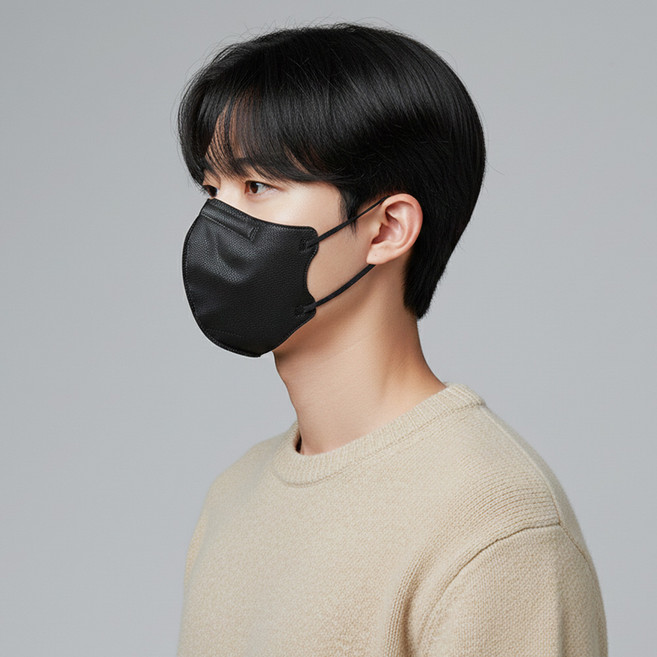 KF94 새부리형 컬러마스크 대형 100매, (N) 대형 블랙, 1개