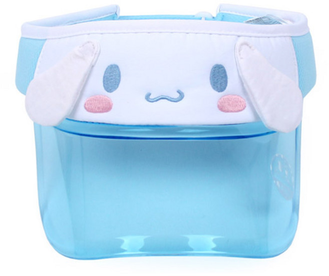 시나모롤 입체페이스 헤드밴드 투명젤리 핀캡