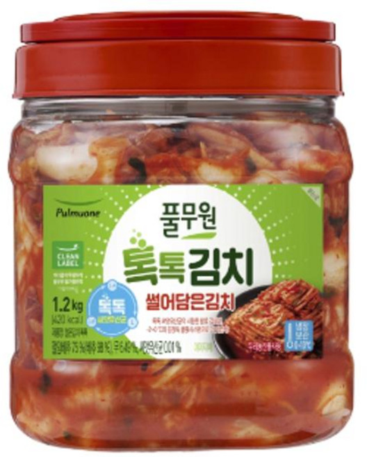 풀무원 톡톡 썰은김치 PET, 1.2kg, 23개