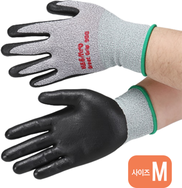 전기용접세상 비츠온 장갑 NBR 그레이트 그립 (M) 코팅장갑 62011, M(21~21.5CM), 1개, 그레이 M 21~21.5cm