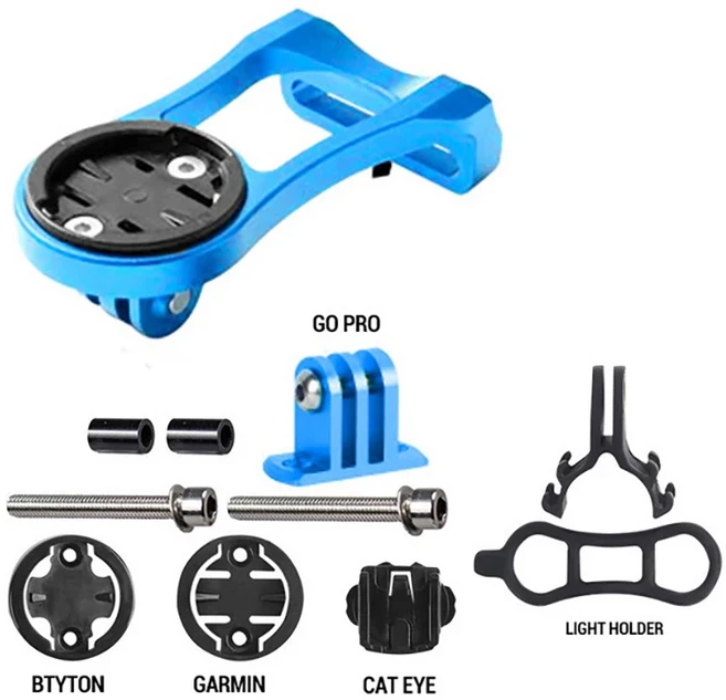 RIDERACE 경량 자전거 병 홀더 도로 사이클링 주전자 마운트에 대 한 알루미늄 합금 케이지 컵 브래킷, 03 파란, 1개