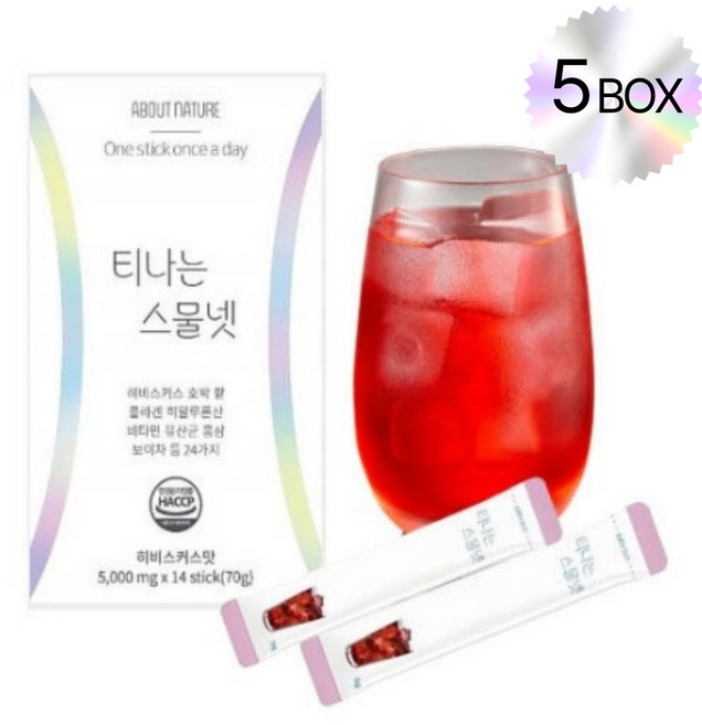 어바웃네이처 티나는 스물넷, 5개, 70g