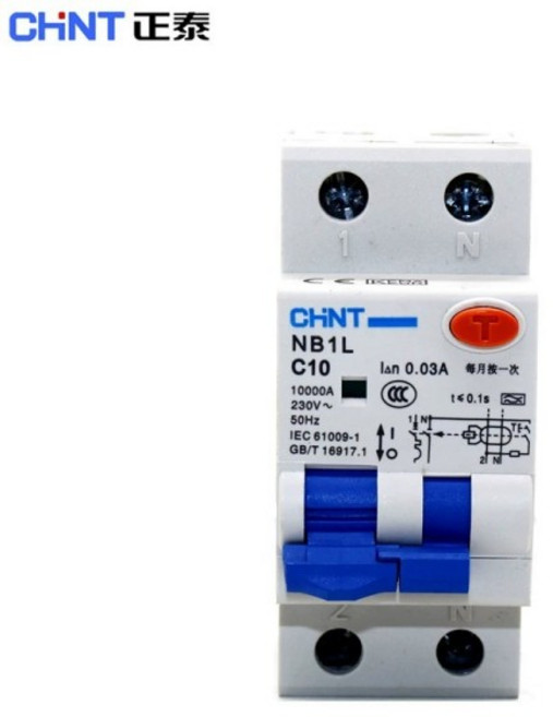 CHINT NB1L RCBO A형 AC 10A 16A 32A 40A 30mA 누전 차단기 (과전류 보호 기능 포함 자기식), 01 32A  32A 전류, 01 1PN TYPE A