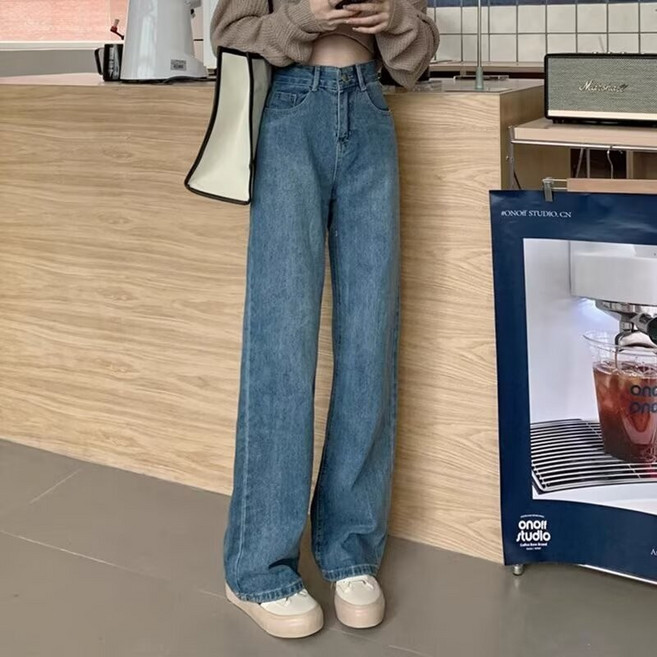 大尺碼 夏季新款2024 個性字母 牛仔褲 嘻哈潮 高街潮流 長褲