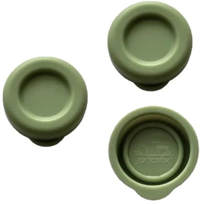 Stanpac 및 Libbey 우유 유리병용 실리콘 교체 캡 직경 48mm 재사용 가능 오래 지속되는 병 뚜껑 3 개, 02 Green