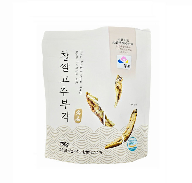 대림종합식품 글루텐프리 찹쌀고추부각 튀각, 250g, 1개
