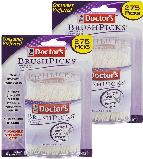 더닥터스 브러시픽 치간칫솔, 275개입, 2개
